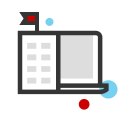 Online and in-person activities icon